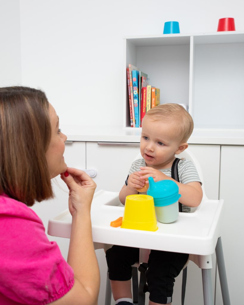 developmental activities with child at Let's Talk Let's Eat Speech Pathology