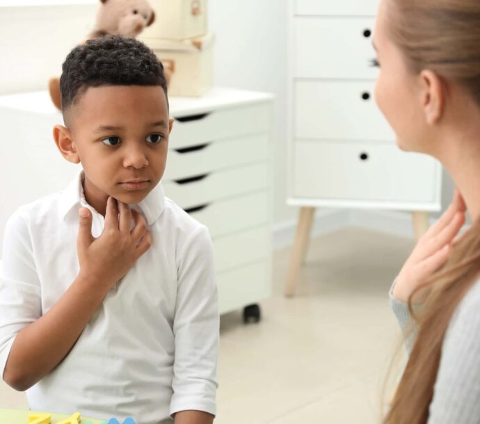 Little Boy At Speech Therapist Office
